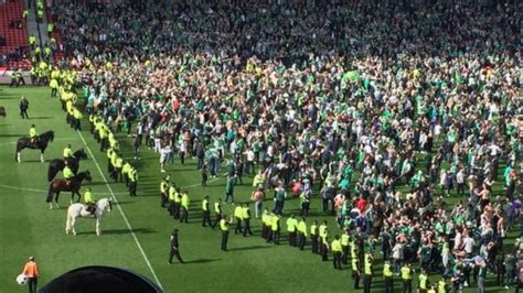 Scottish Cup Final Chaos As Fans Invade Pitch Inside World Football