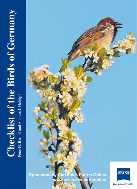 Pdf Checklist Of The Birds Of Germany