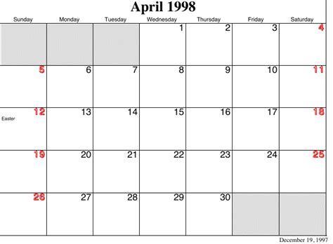 Some in the 16th century, some in the 20th. 1997 Calendars