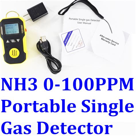 Nh3 Ammonia Portable Gas Detector Usb Rechargeable Water Dust Explosion