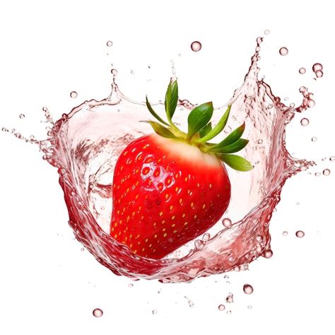 Premium Ai Image Illustration Of Fresh Juicy Strawberry Juices