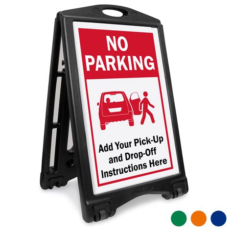 No Parking Bigboss Portable Custom Sidewalk Sign Sku K2 3561