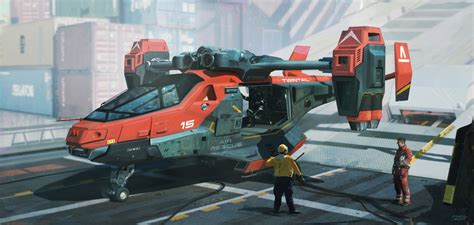 Artstation Vtol Dropship Aircraft Adrian Marc Space Ship Concept Art Aircraft Concept Ships