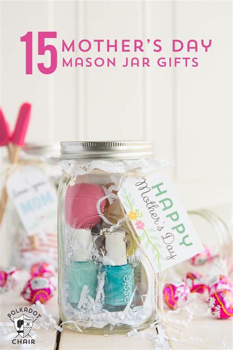 Tired of just giving her a hug and a card? Last Minute Mother's Day Gift Ideas & Cute Mason Jar Gifts ...