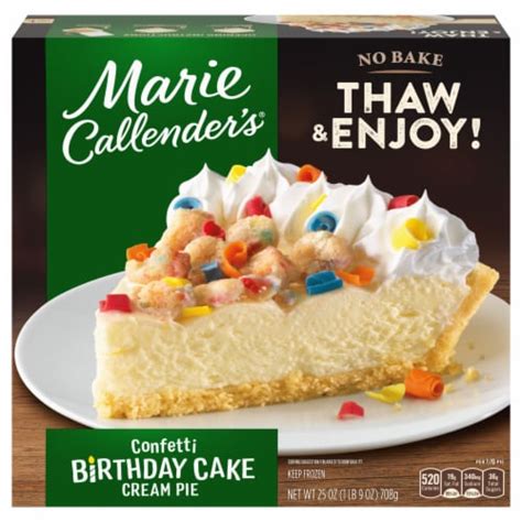 Marie Callender S Confetti Birthday Cake Cream No Bake Frozen Pie 25 Oz Food 4 Less