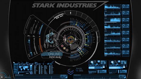 Jarvis Iron Man Blue Rainmeter Theme By Marcus By Marcusfongthebest On