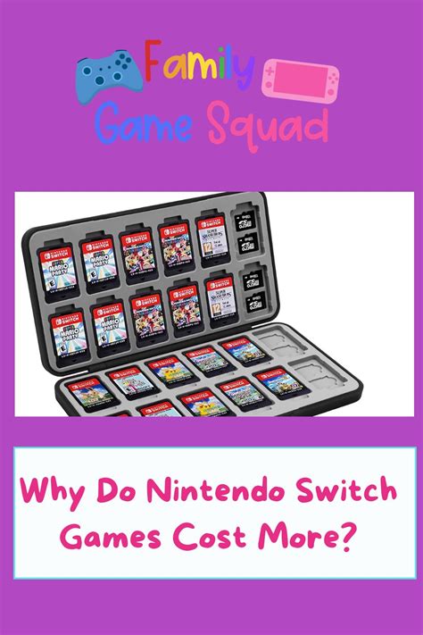 Why Do Nintendo Switch Games Cost More