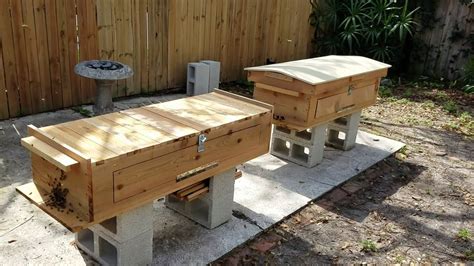 A horizonal top bar hive features wooden bars that are laid along the top of the long box. Update - Tanzanian Top Bar/Langstroth Hybrids - YouTube