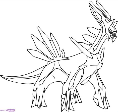 pokemon dialga coloring pages sketch coloring page