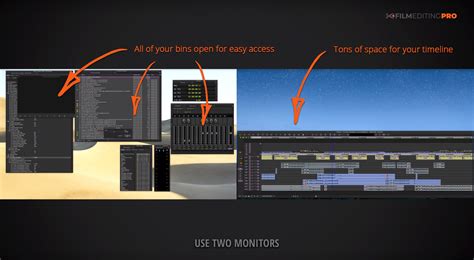 Why You Need Dual Monitors For Editing Film Editing Pro