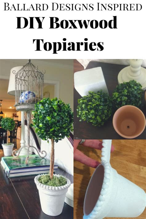 Faux Boxwood Topiary Diy Ballard Inspired Small Boxwood Topiary Living