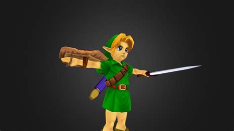 Gamecube Super Smash Bros Melee Young Link 3d Model By