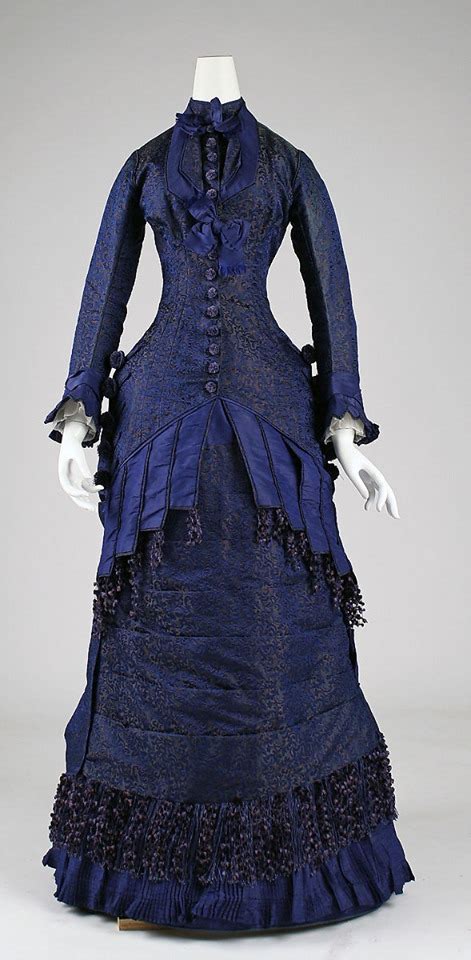Dinner Dressca 1876 American Victorian Fashion Historical Dresses