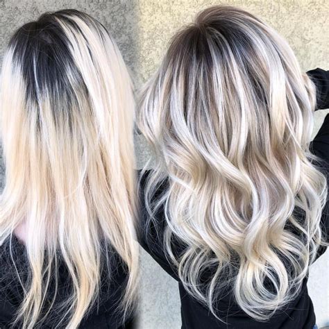 Formulas Going From Inch Dark Roots With Platinum