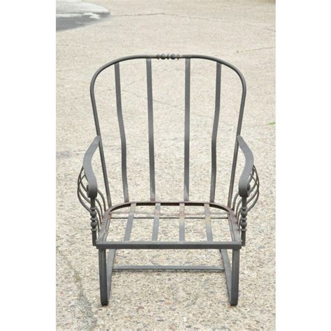 Meadowcraft Athens Deep Seating Wrought Iron High Back Spring Patio