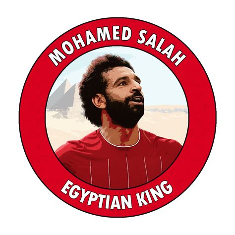 Mohamed Salah Egyptian King Badge Egyptian Kings Mohamed Salah