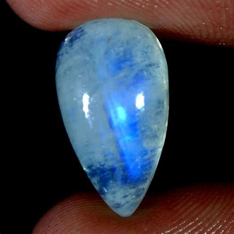 930cts 100 Natural Aaa Blue Fire Rainbow Moonstone Pear Cabochon