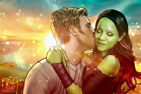 Gamora And Peter By I Am Drowning In The Rain Gamora Marvel Couples