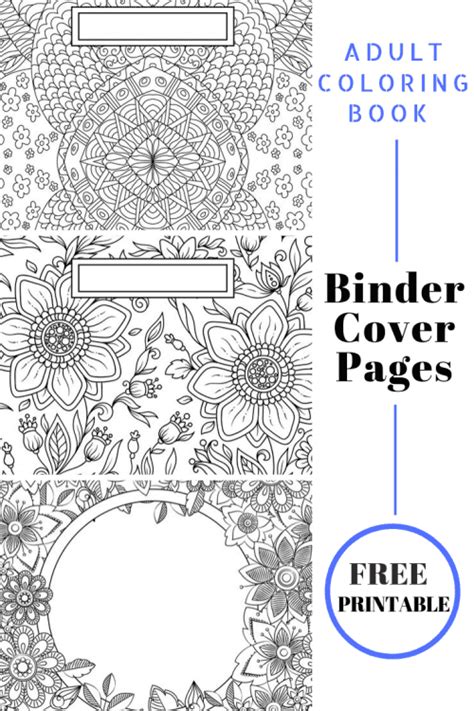 Coloring Page Binder Cover Printable Printable Word Searches Sexiz Pix