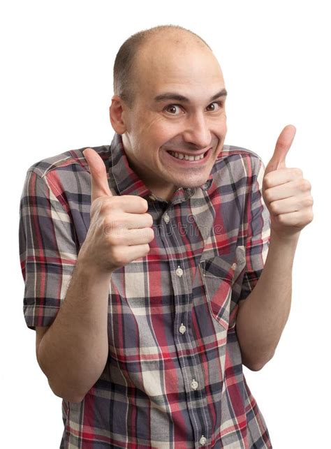 Funny Guy Showing His Thumbs Up Stock Photo Image Of Funny People