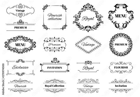 Decoration Ornament Frame Vintage Calligraphic Motif Ornate Text