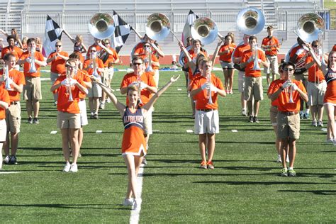 Auburn Marching Regiment Practices At University High Stadium