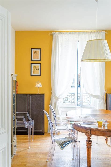 farrow and ball indian summer colour yellow paint | Dining room colors, Home decor, Living room wall