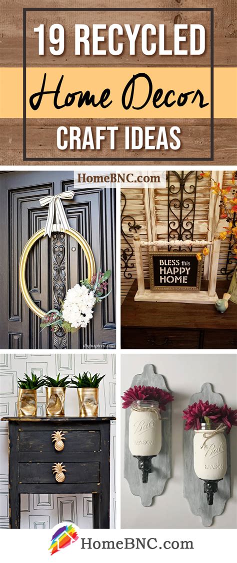19 Recycled Home Decor Craft Ideas And Projects For 2023