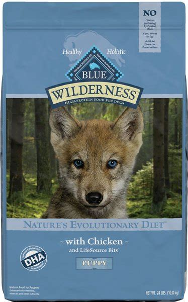 Blue Buffalo Wilderness Puppy Chicken Recipe Grain Free Dry Dog Food