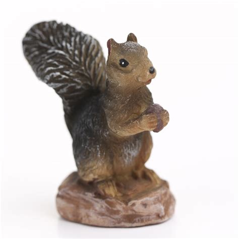 Miniature Resin Squirrel Fairy Garden Miniatures Dollhouse