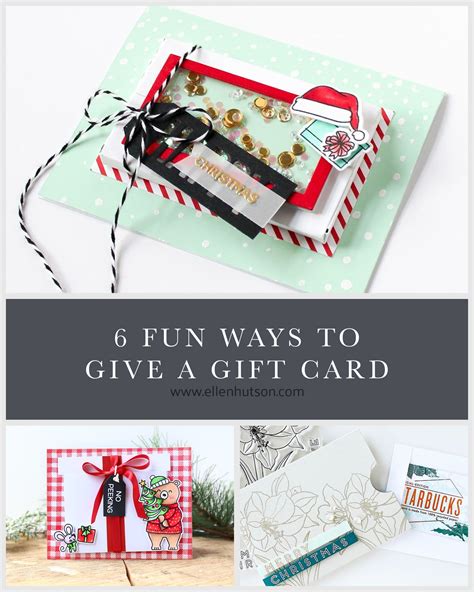 Fun Ways To Give A Gift Card Ellen Hutson Unique Gift Cards