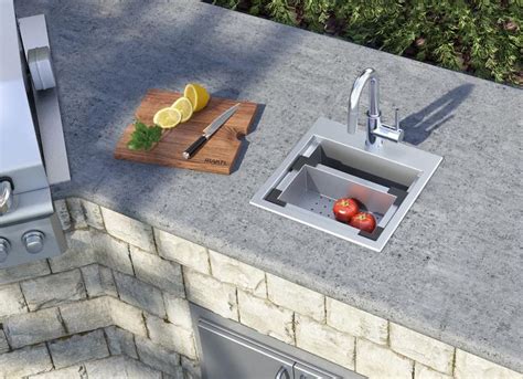 A New Outdoor Kitchen Sink For Small Workstations Residential