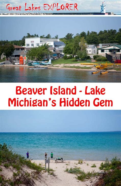 Two Pictures With The Words Beaver Island Lake Michigans Hidden Gems