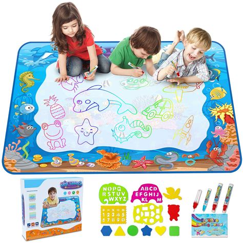Beefunni Water Drawing Doodle Mat Color Draw Board Toy For Learning