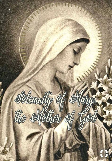 Solemnity Of Mary The Mother Of God Lovely Livings