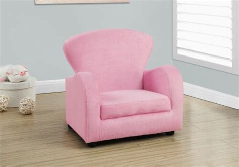 Juvenile Chair Fuzzy Pink Fabric 1 Ralphs