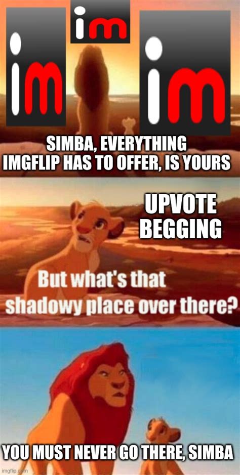 Simba Shadowy Place Meme Imgflip