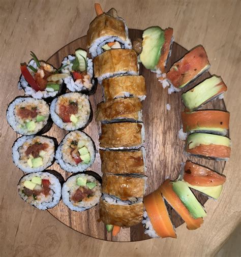 Made vegan sushi last night : VeganFoodPorn