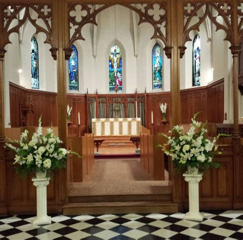25 Wedding Church Altar Flower Arrangements Images