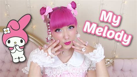 Makeup Time Lapse My Melody Inspired Lolita And Makeup Look Youtube