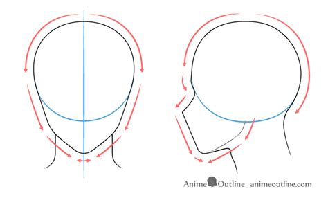 Male Anime Male Face Sketch Outline How To Draw An Anime Man Anime