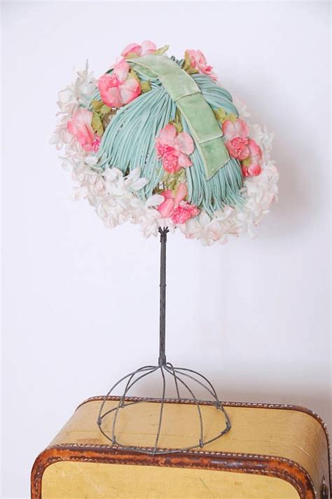 Vintage S Floral Hat Whimsical Spring Hat Hat With Etsy
