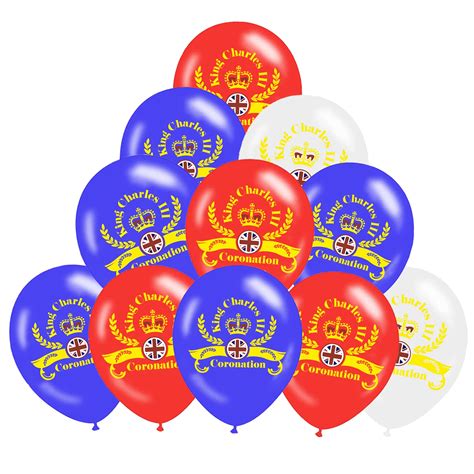 Buy King Charles Iii Coronation Decorations Balloons 30pcs 2023 King