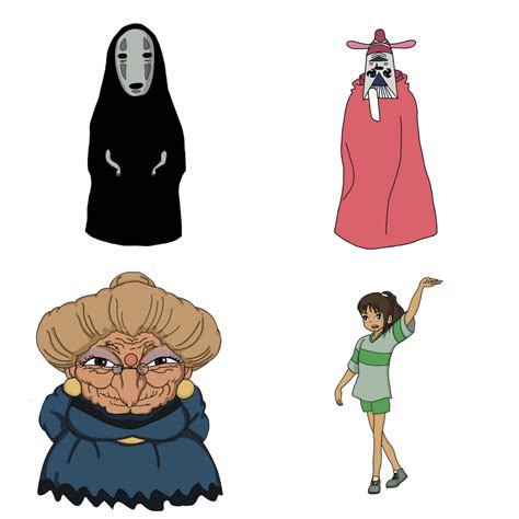 Spirited Away Characters Drawing East To Follow Guide