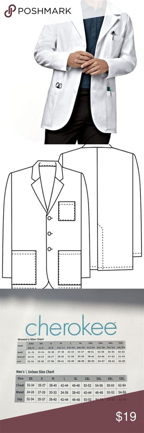 Men S Lab Coat Size Chart Alanna Waite