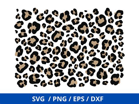 Leopard Print Svg Leopard Print Pattern Svg Repeating Etsy Uk