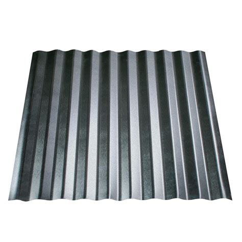 Metal Sales 10 Ft X 2 12 In Corrugated Metal Roof Panel In Galvalume