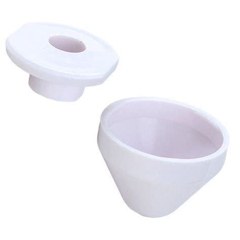 Bolzenabdeckung Toilettendekorative Weiß Badezimmer Widgets Material
