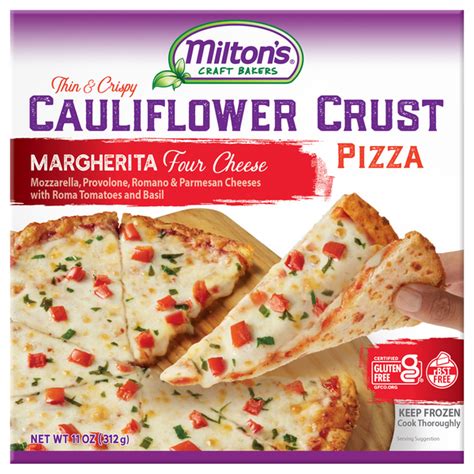 Save On Milton S Thin Crispy Cauliflower Crust Pizza Margherita Four