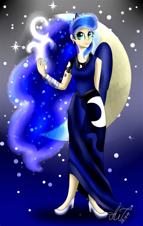 Princess Luna Human By Artyjoyful On Deviantart